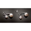 Boucles d’oreilles 2-en-1 « perle flottante »