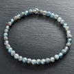 Collier en perles de Murano « Perles de glace »