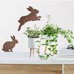 Hasen-Wandtattoo, 2er-Set