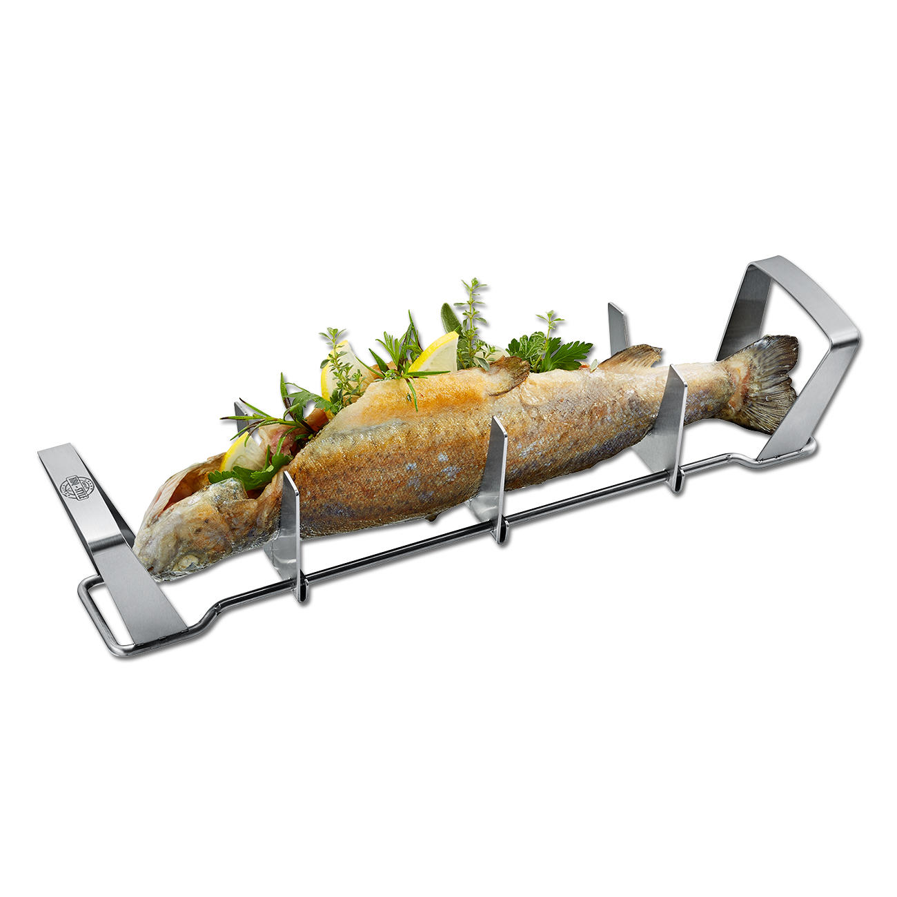 FISCHGRILLER FISCHHALTER FISCHBRÄTER 58 Cm Fischkl Produktbild-Vorschau 4