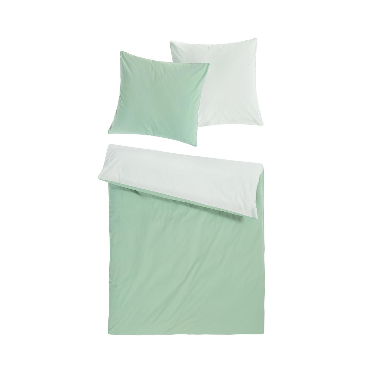 Satin-Bettwäsche-Set 160 X 210 Cm Kissenbezug "NEU" (Neu Und