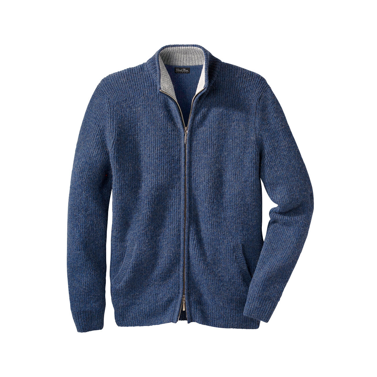 Alpaka Strickjacke Mit Kragen Wrap London Pullover Mit Hohem - Main Image