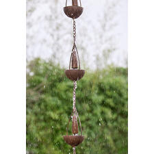 Chaîne de Pluie en Métal VGEBY - Fonction de Drainage Décorative - Carillon à Vent pour Balcon