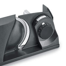 Ultrakompakter Allesschneider Ultrakompakter Allesschneider mit schlankem Design.