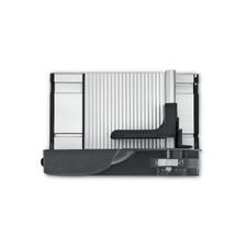 Ultrakompakter Allesschneider Ultrakompakter Allesschneider von oben mit Sicht auf das schneidbare Material.