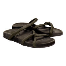 Taupe Paar Werner Komfort-Pantoletten in Beige, flache Ansicht