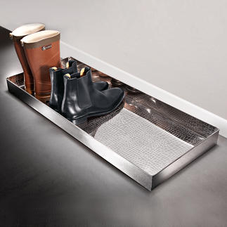 Boot-Tray „Alligator“ Eleganter Abstellplatz für nasse Schuhe und schmutzige Stiefel.