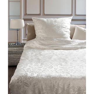 Bettwäsche aus Seide, 2-tlg. Verwöhnender Luxus: Bettwäsche aus kostbarem, rein seidenem Jacquard.