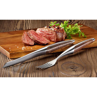 sknife Steakbesteck oder Steakmesser, 2er-Set Das Steakbesteck berühmter 3-Sterne-Restaurants – jetzt auch für Ihr Zuhause.