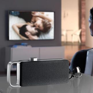 TV-Hörverstärker OSKAR Eine Wohltat beim Fernsehen: der TV-Hörverstärker neuester Generation. Optimale Sprachverständlichkeit und klarer Klang.