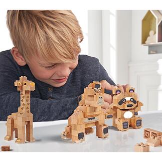 Bausteine aus Massivholz Für Panda, Giraffe, Gorilla oder freies Bauen: die Baustein-Sets aus Buchenholz. Nachhaltiger Spielspass.