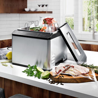 Caso Sous-vide-Center SV900 Der Testsieger unter den vollautomatischen Sous-vide-Garern. Hochwertige Design- und Verarbeitungs-Qualität.