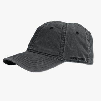 Graues Stetson Baseball-Cap, schlicht und vielseitig.