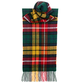 Original Tartan-Schals aus reiner Lambswool. Für Damen und Herren. Made in Scotland von Lochcarron.