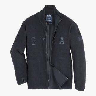 Svea Fleece-Blouson, offen präsentiert