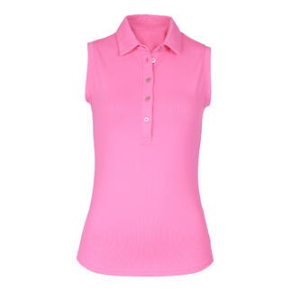 Ärmelloses pinkes Poloshirt aus der CARUBINA Collection