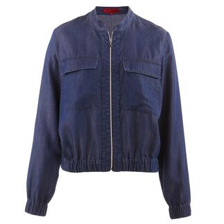 Light-Denim-Blouson in dunkler Waschung von vorne