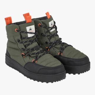 Zwei grüne Swims Winter-Boots nebeneinander.