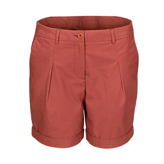 Rostfarbene Aigle Outdoor-Bermudas von vorne.