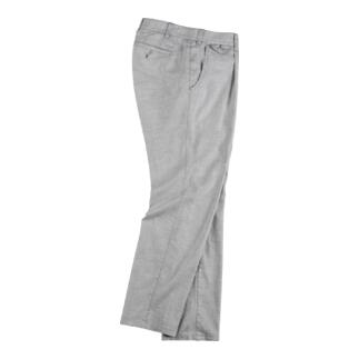 Eurex Komfort-Leinenhose in Grau, seitliche Ansicht