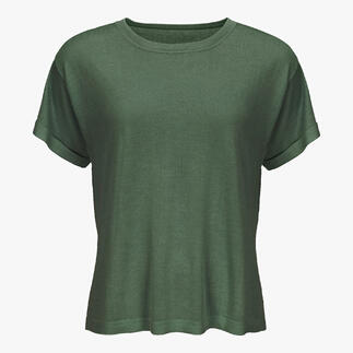 Grünes Junghans Seiden-Crêpe-Shirt als Einzelteil.