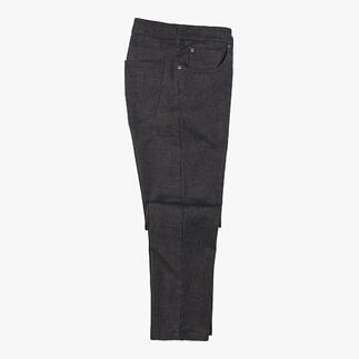 Graue gardeur Smart-Casual-Hose von der Seite.