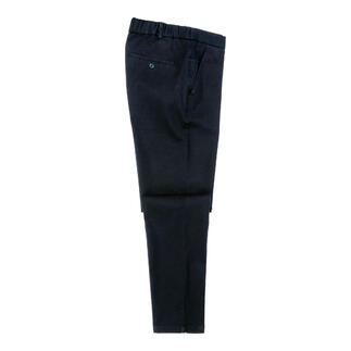 Hiltl Premium-Chino in Marineblau, seitliche Ansicht