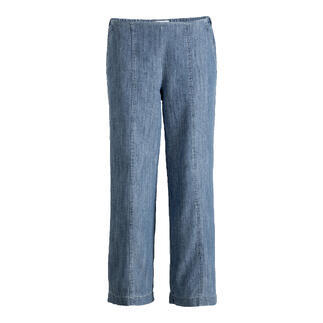 Helle Lyocell-Leinen-Schlupfhose in Größe 36 aus front.