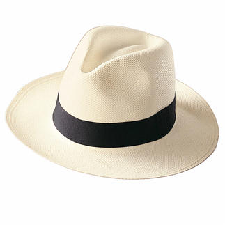 Der echte Panama-Hut. Handgeflochten in Ekuador. Riskieren Sie keinen Notkauf: Der echte Panama-Hut ist viel weicher, eleganter und dennoch preisgünstig.