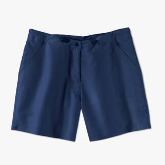 Dunkelblaue Shorts mit elastischem Bund und praktischen Taschen