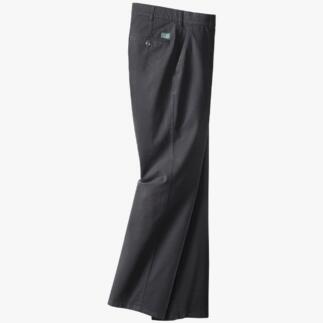 Dunkelblaue Fein-Canvas-Hose mit lockerer Passform