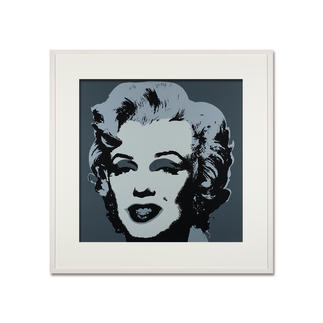 Andy Warhol – Marilyn grau Sunday B. Morning Siebdruck auf 1,52 mm starkem Museumskarton. Masse: gerahmt 112 x 112 cm