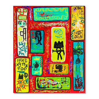 Mikail Akar – Ryra Mit 7 Jahren schon 4-stellige Verkaufspreise. Deutschlands jüngster Abstraktkünstler Mikail Akar: Handübermalte Edition seiner gefragten Werke im Basquiat-Stil. Masse: 90 x 110 cm