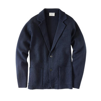 Carl Gross Milano-Knit-Sakko in Navy, klassisch und bequem.