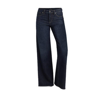 Dunkelblaue bequeme Jeans im Vorderansicht.