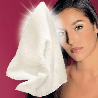 Serviettes pour soins du visage ou du dos « Micro peeling » Des microfibres ultrafines pour le soin profond et le lissage de votre peau.