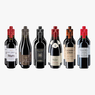 Weinsammlung - Die kleine Rotwein-Sammlung für anspruchsvolle Geniesser Herbst 2024, 24 Flaschen Wenn Sie einen kleinen, gut gewählten Weinvorrat anlegen möchten, ist dies jetzt besonders leicht.
