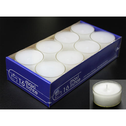 40 Bougies Chauffe-Plat EDZARD - Blanche, Cire De Colza, Brûlent 7h - Coque Plastique Transparente