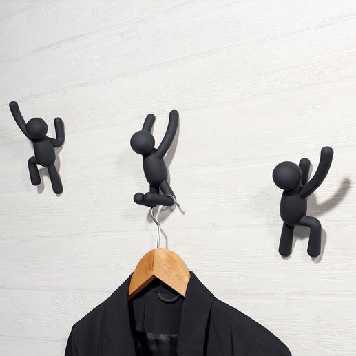 Garderobenhaken „Kletterer“, 3er-Set Modernes Kunstobjekt oder kunstvolle Wandgarderobe? Beides!
