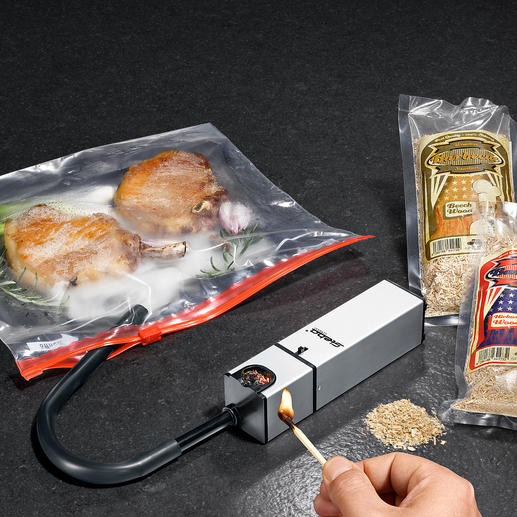 Smoke-Box Zart geräucherte Speisen – einfach und schnell wie nie. Die kompakte Smoke-Box für den Küchengebrauch.