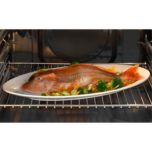 Ohne kniffliges Wenden von allen Seiten gleichmässig gegart und knusprig gebräunt – einfach auf dem Grillrost im Backofen. Ohne kniffliges Wenden von allen Seiten gleichmässig gegart und knusprig gebräunt – einfach auf dem Grillrost im Backofen.