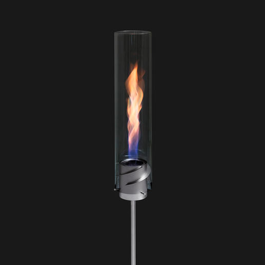 Mit dem separat erhältlichen Erdspiess wird aus dem Tischfeuer eine stylishe Gartenfackel. Mit dem separat erhältlichen Erdspiess wird aus dem Tischfeuer eine stylishe Gartenfackel.