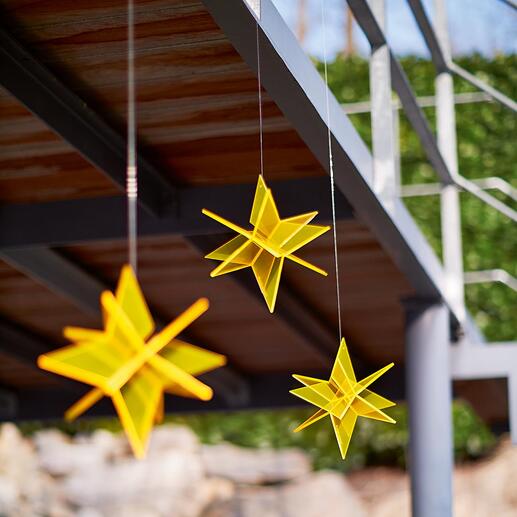 Cazador-del-sol® Sonnenfänger-Sterne Spektakulär auf grossen Events – und in Ihrem Garten. Rein durch Tageslicht wird das Leuchten entfacht.