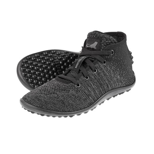 Barfuss-leguano® Knit-Sneaker Original leguano® Barfuss-Genuss – jetzt im trendig hohen Strick-Sneaker.
