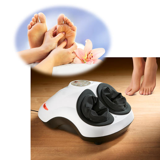 Fuss-Reflexzonen-Massagegerät Nur selten kombiniert: Shiatsu- und Air-Massage sowie Wärmefunktion in einem professionellen Gerät.