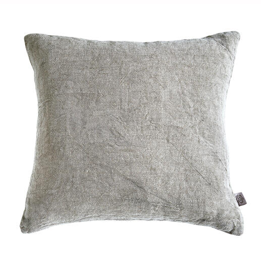 Marron clair Leinenkissen in hellbraun, Größe 50 x 50 cm