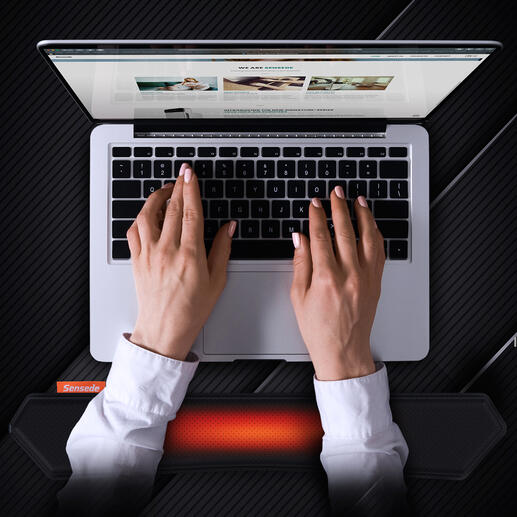 Beheizbare Handgelenksstütze Die bessere Handgelenkauflage bietet ergonomische Stütze und entspannende Wärme. Für Tastatur- oder Maus-Nutzer.