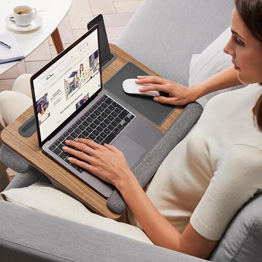 Laptop-/Lesekissen Im Bett, auf der Couch, im Wohn­mobil, ... Ihr mobiler Schreibtisch sorgt für entspannte Laptop-Arbeit.