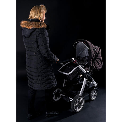 Ohne Kinderwagen-Warnweste. Ohne Kinderwagen-Warnweste.