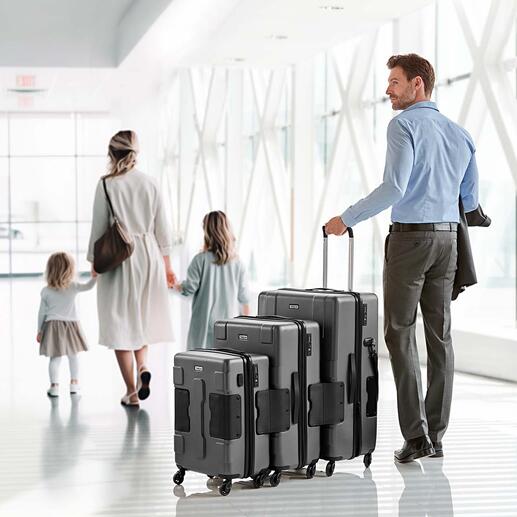 Koffer-Konnekt-Trolleys, 3er-Set Genial praktisch und komfortabel: Das patentierte Koffer-Konnekt-System ermöglicht auch mit viel Gepäck zu reisen.
